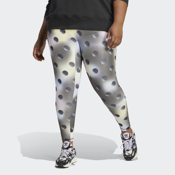 Plus Size Casual Leggings Women's Plus Dalmatian Print High - Temu
