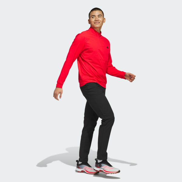 レッド 【ゴルフ】アディゼロ ファブリックミックス長袖ハーフジップ ジャケット