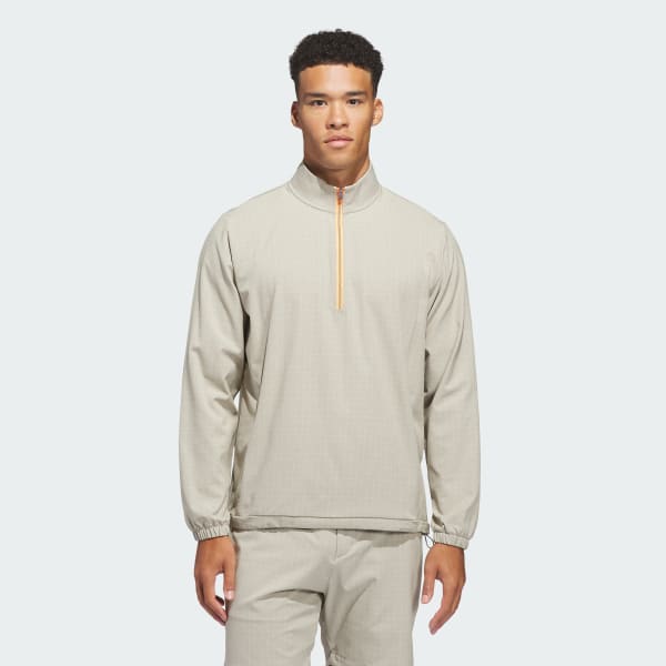 Brun ULTIMATE365 SET WOVEN QUARTER-ZIP Tröja