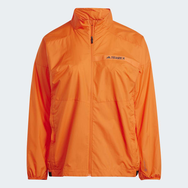 Plus size sales orange jacket
