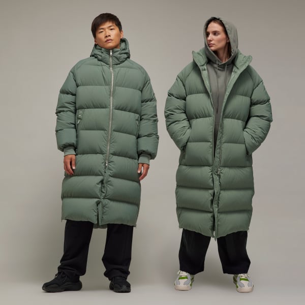 Zielony Parka Y-3 Puffer