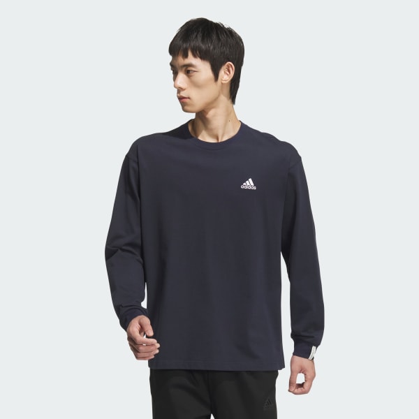 エッセンシャルズ プラス ルーズフィット スモールロゴ 長袖Tシャツ