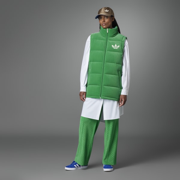 adidas Adicolor 70s Velvet Vest - Green | adidas New Zealand