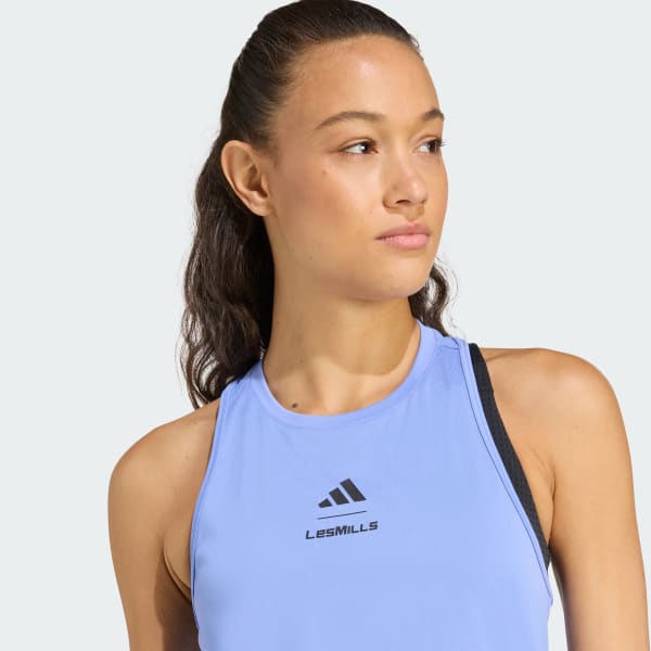 アディダスレズミルズタンクトップ アディダス(adidas) ノースリーブシャツ Les Mills グラフィック