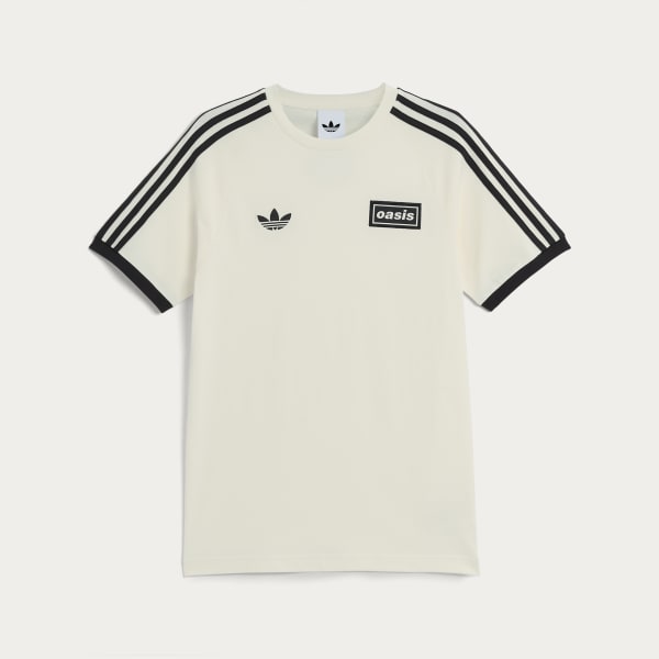 adidas Originals × Oasis ツアースリーストライプス Tシャツ