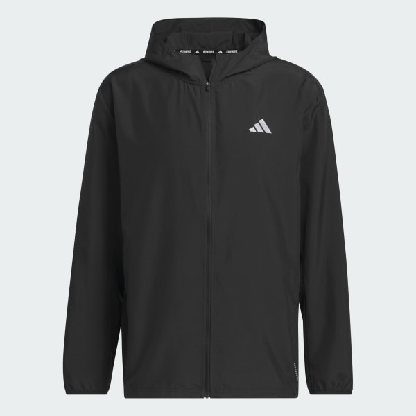Adidas black run it jacket hot sale