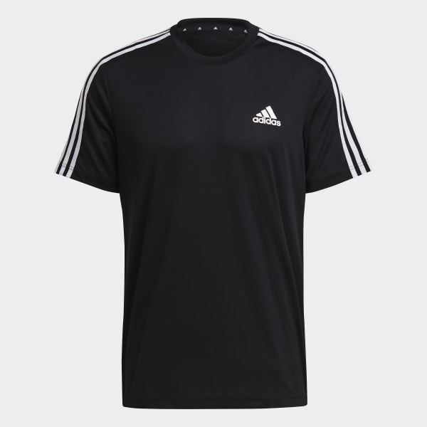 Negro Camiseta AEROREADY Designed To Move Sport 3 Rayas 42274