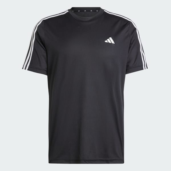 Negro Playera AEROREADY Designed To Move Sport 3 Franjas 42274