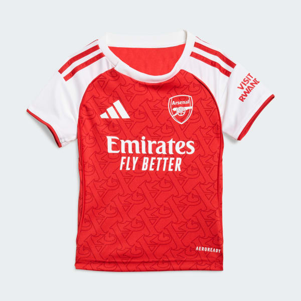 สีแดง ชุดเหย้า Arsenal 25/26 สำหรับเด็ก