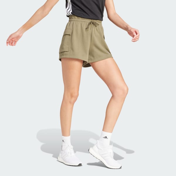 zelená Šortky Essentials Small Logo French Terry Cargo