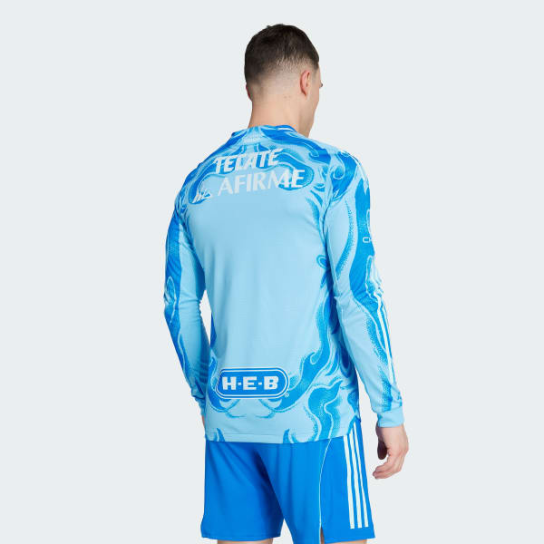 Azul Jersey Visitante Tigres UANL 25/26 de Manga Larga Versión Jugador