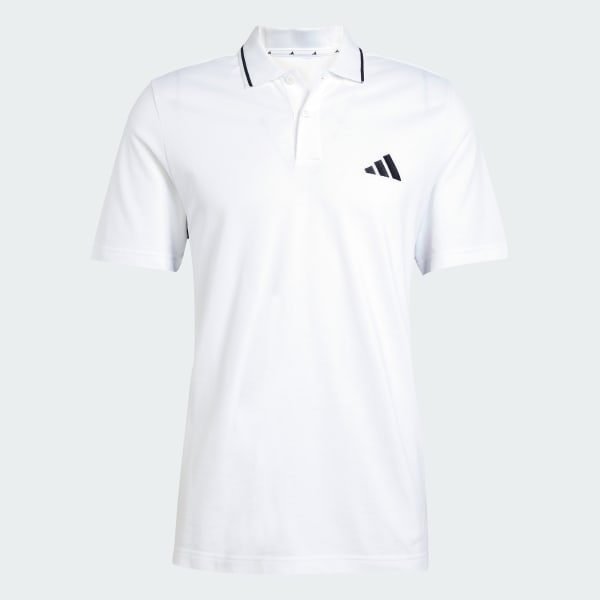 Bianco Polo Essentials 3-Stripes Piqué