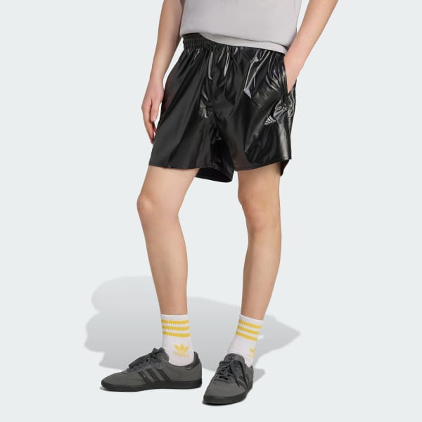 Black Cutline Shorts