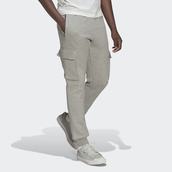adidas Adicolor Essentials Trefoil Cargo Pants - Grey, men lifestyle