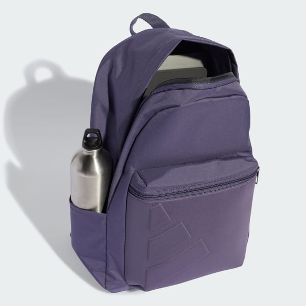 สีม่วง กระเป๋าเป้โลโก้นูน Essentials