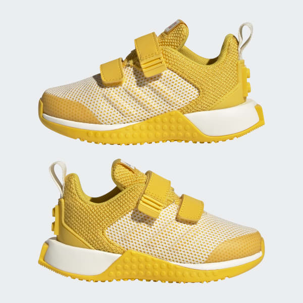 Adidas yellow outlet toddler shoes
