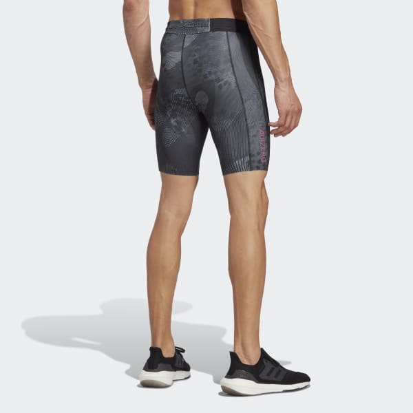 Schwarz Adizero Saturday kurze Leggings