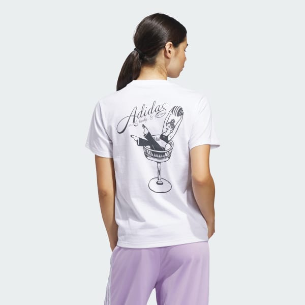Bianco T-SHIRT MIND BODY & SPIRIT(S) GRAPHIC