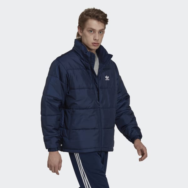 blauw Essentials Gevoerd Puffer Jack VC757