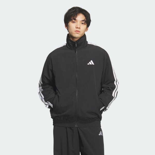 ブラック 軽パン ウーブントラックトップ