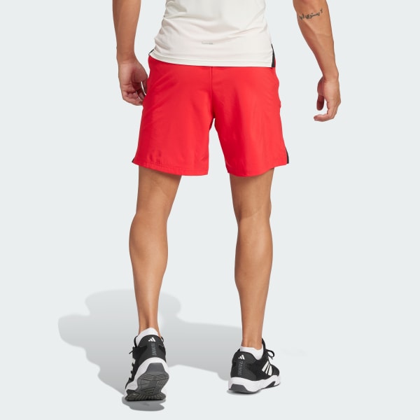 Red Designed for Training Workout Shorts