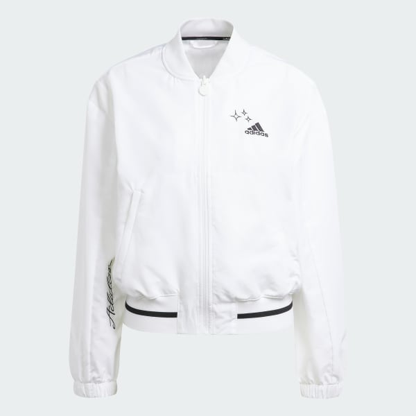 White Scribble Woven Jacket