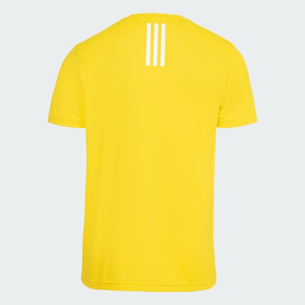 Amarelo Camiseta Own The Run 3 Listras