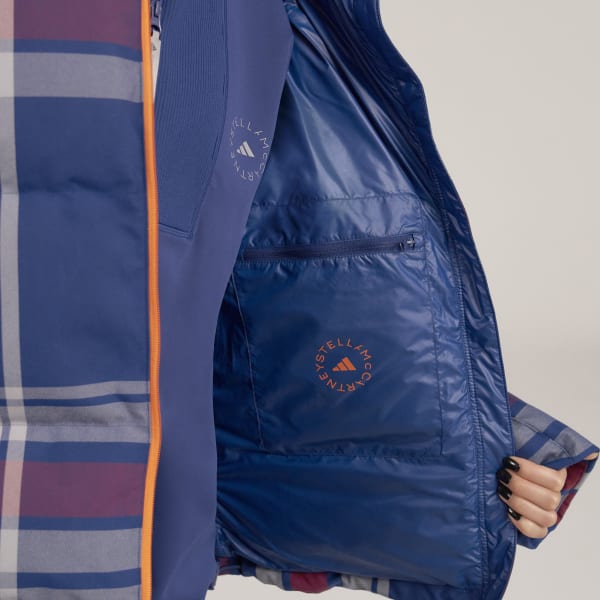 Niebieski adidas by Stella McCartney Mid-Length Padded Winter Jacket E3961