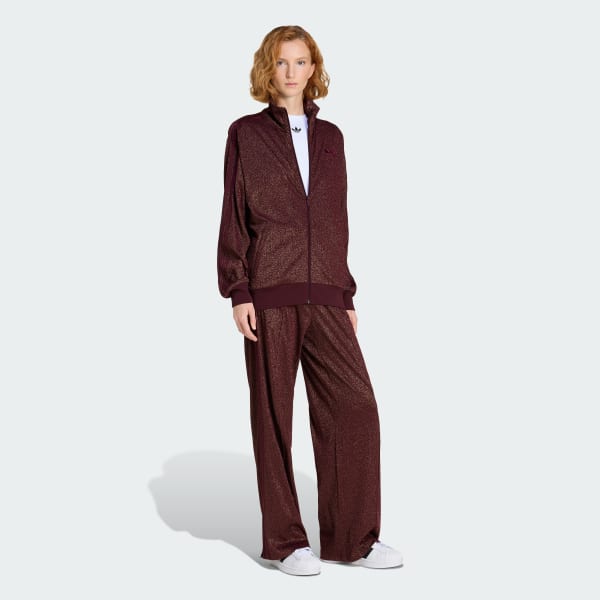Weinrot ADIDAS ORIGINALS LUREX FIREBIRD TRAININGSJACKE