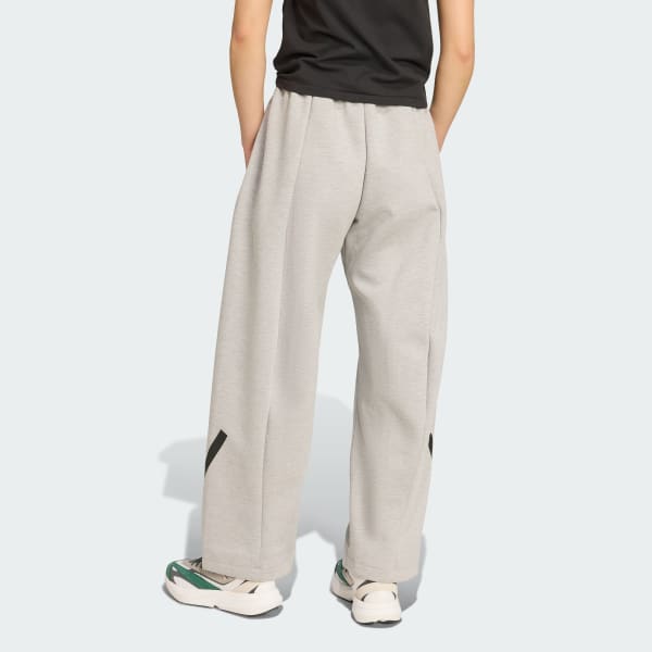 Grau adidas Z.N.E. Hose mit offenem Saum