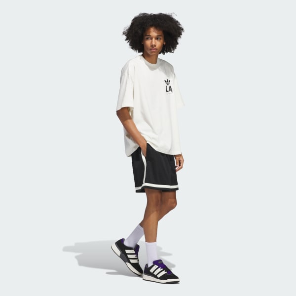 White adidas Sport Design Studio Store Graphic Tee