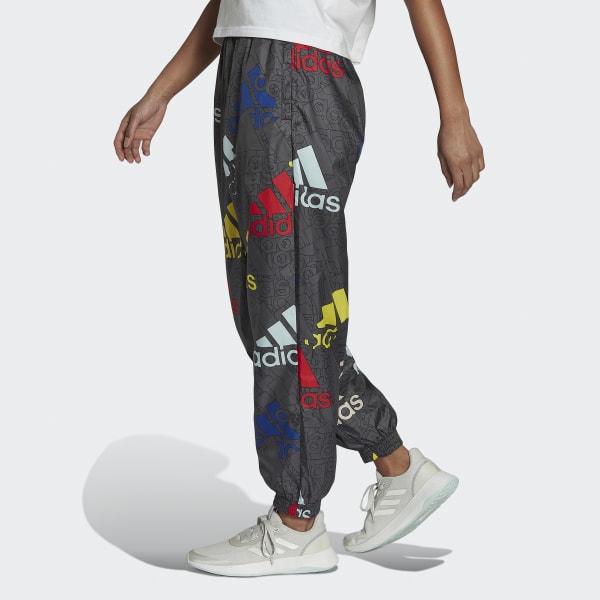 Gra Essentials Multi-Colored Logo Loose Fit Woven Pants O1218