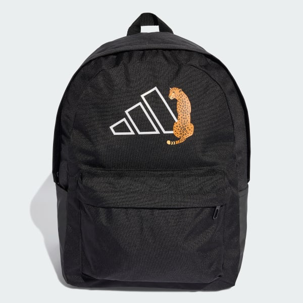 Black adidas Classics Leopard Graphic Backpack