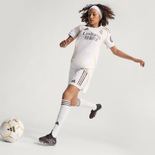 White Real Madrid 25/26 Home Authentic Jersey