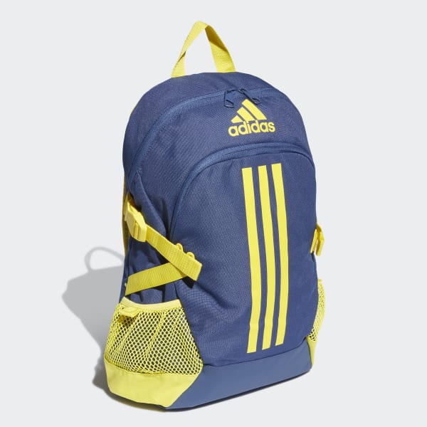 blue and yellow adidas backpack