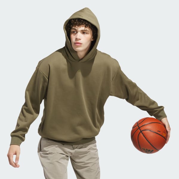 Green adidas Basketball Fleece Hoodie (Gender Neutral)