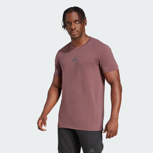 Burgundy Designed for Training Workout Tee