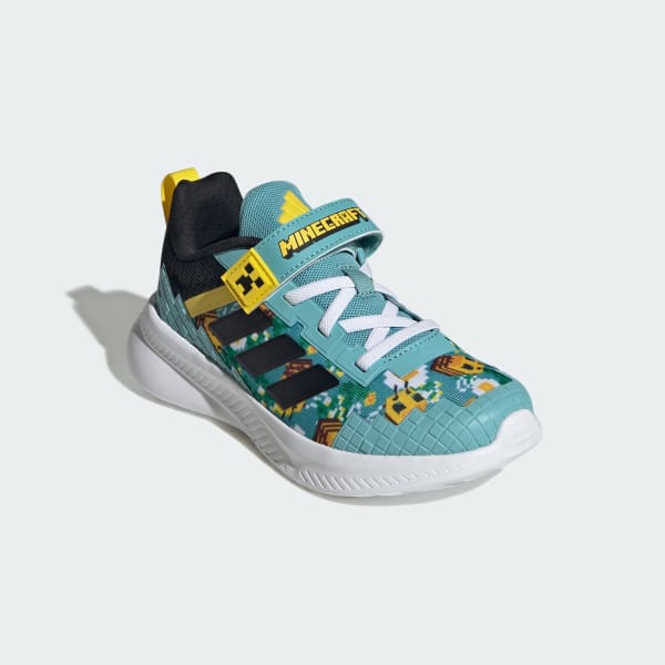 สีเทอร์คอยส์ รองเท้า ADIDAS MINECRAFT FORTARUN 4.0 สำหรับเด็ก