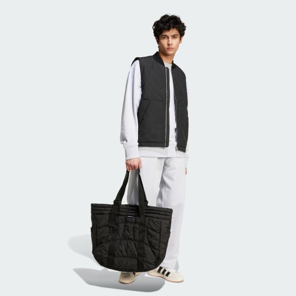 Black Premium Essentials Nylon Quilted Vest