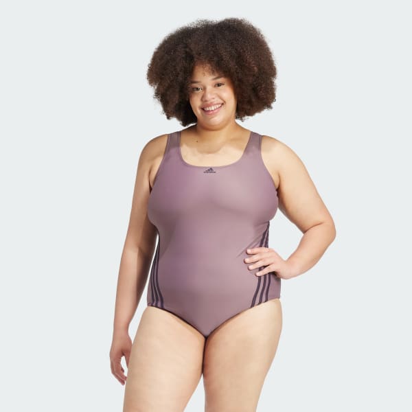 3 Stripes Swim Suit Plus Size