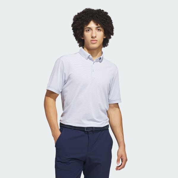 White ULTIMATE365+ PENCIL STRIPE CLIMACOOL POLO SHIRT