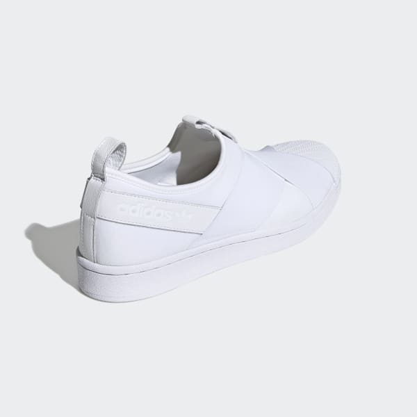 White Superstar Slip-On Shoes KZN35
