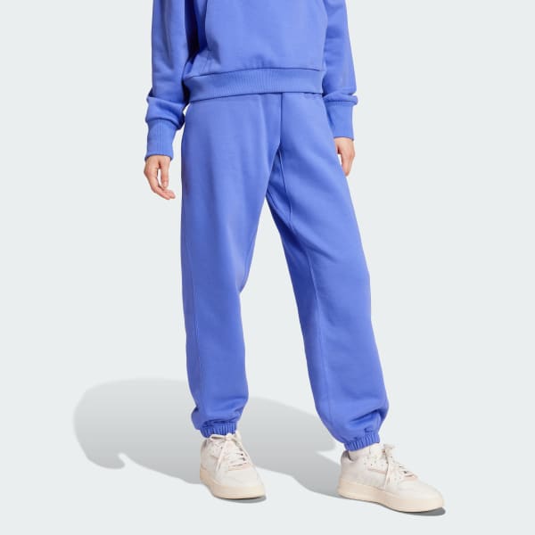 adidas ALL SZN Fleece Loose Pants - Blue | Free Shipping with