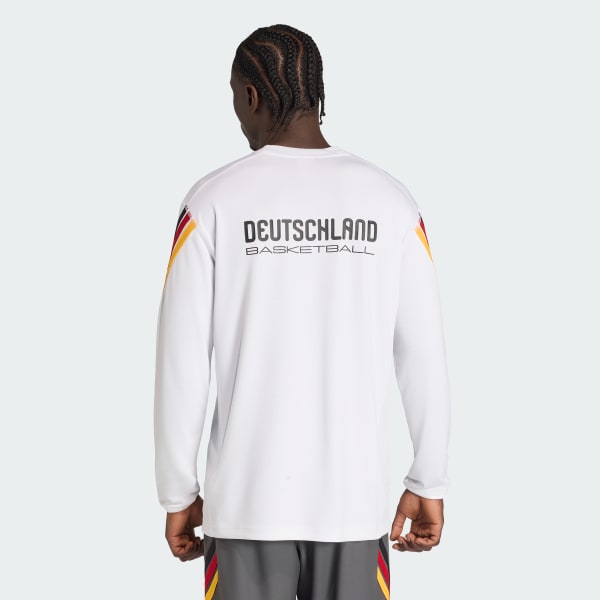 White DBB BASKETBALL LONG SLEEVE Long-Sleeve Top MEN