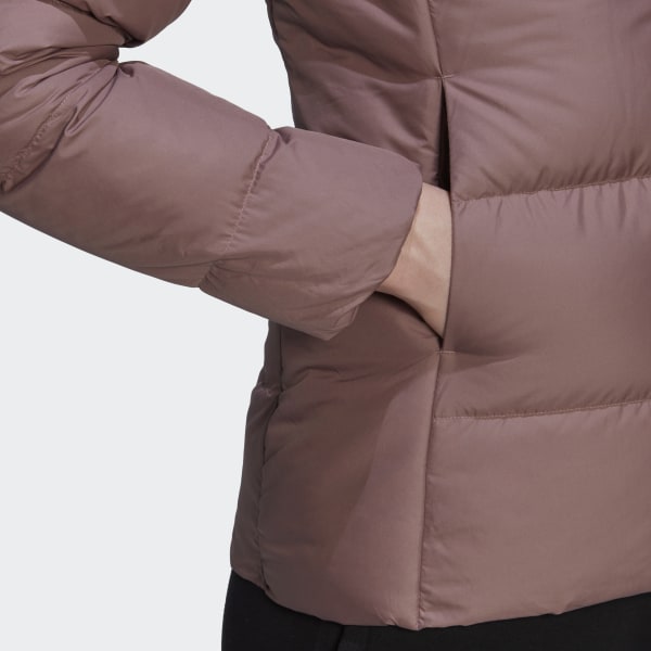 paars Essentials Midweight Donsjack met Capuchon AV269