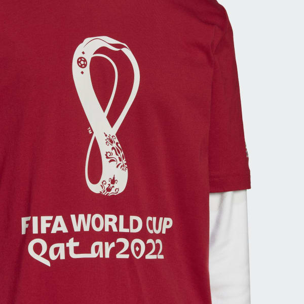 Burgundy Camiseta Copa Mundial de la FIFA 2022™ Graphic