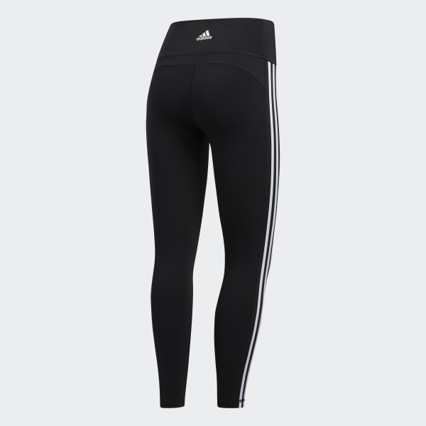 Μαύρο Believe This 2.0 3-Stripes 7/8 Tights