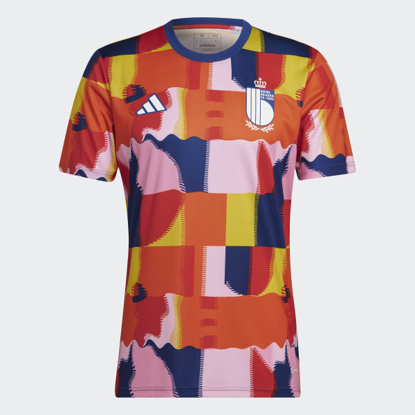 Flerfarget Belgium Pre-Match Trøye