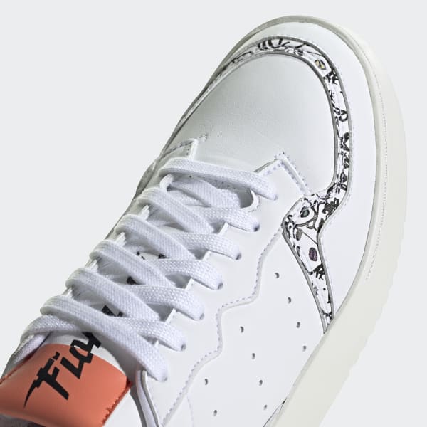 adidas originals x fiorucci supercourt trainers in white