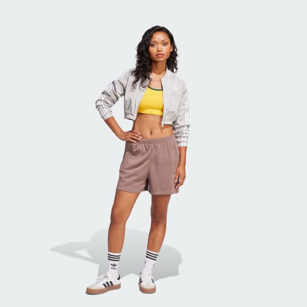 Brown Essentials French Terry Shorts